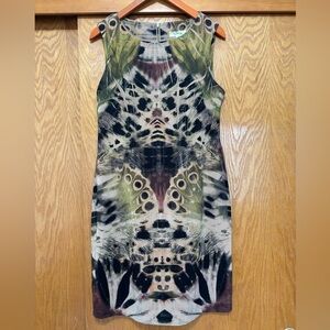 Dress Barn Wild Print Sleeveless Dress Size 10.